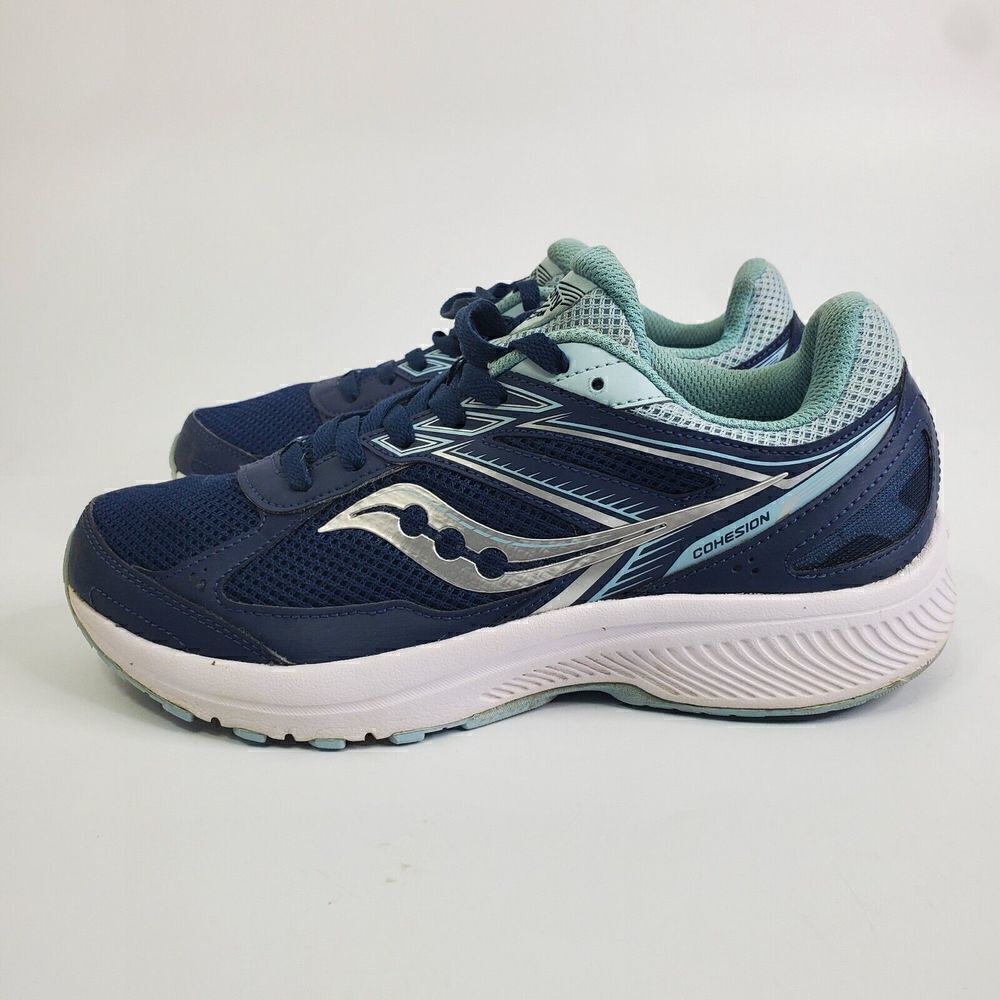 Saucony Cohesion 14 Running Shoes Womens Size 8.5 M Sneakers Blue